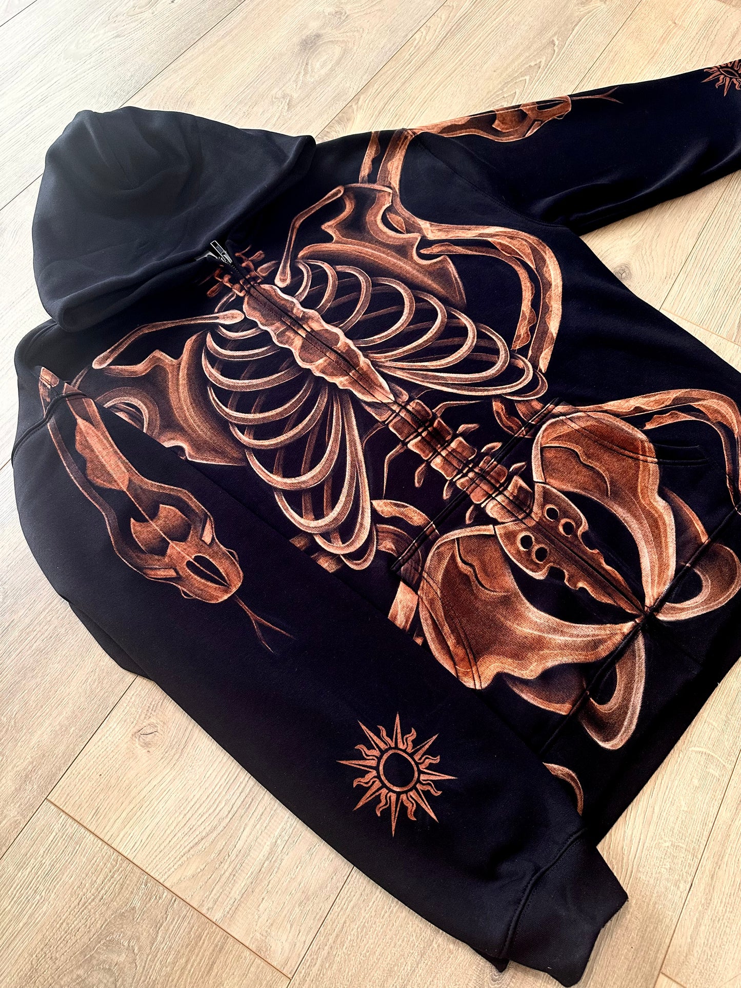 Ribcage Zip-Up Hoodie